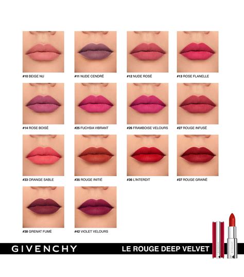 batom givenchy le rouge deep velvet|givenchy le rouge lipstick.